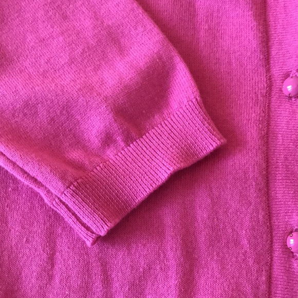 Banana Republic Cardigan Button Down 3/4 Sleeve Bubble Gum Pink Size Small - Picture 14 of 16